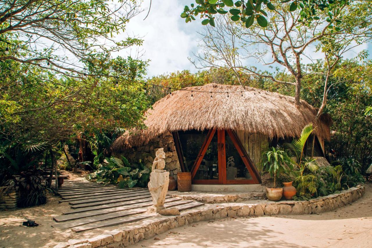 Ikal Tulum Hotel Exteriör bild The entrance to the spa at Xcaret Eco Park